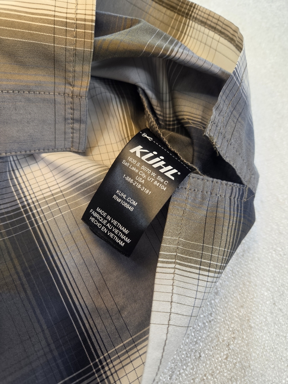 Kuhl Plaid Short Sleeve Button Up Shirt Large - Picture 5 of 6